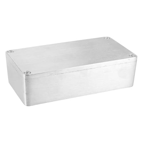 Hoite Aluminium-Projektgehäuse-Box-Effekt Aluminium-Box Metall-DIY-Projekt Korrosionsbeständiges wasserdichtes elektrisches Gehäuse Instrumentengehäuse