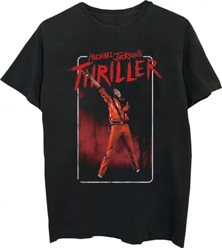 90s USA製 Michael Jackson THRILLER TシャツL Amazon.com: Michael Jackson Official Merch Thriller T-Shirt, Black