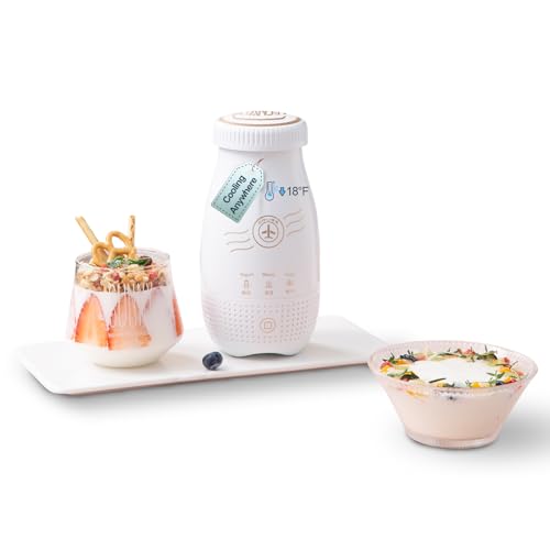 XIANJIN Yogurt Maker, Insulated & Refrigerated, 250ml Capacity, Compact & Portable for Home Use, Multi-Function Self-Made Yogurt Machine