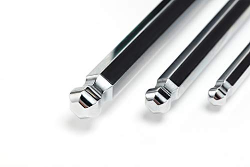 Sata 9-Piece Metric Hex Key Set, Extra-Long Ball-End Design, With A Green Storage Caddy And Torque Handle - St09124Sj #TOP7