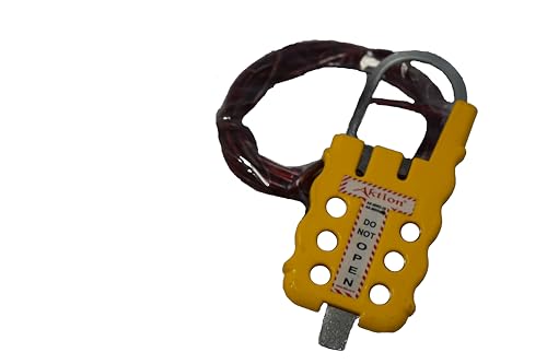 Image of Aktion Safety Multipurpose Cable Lockout AK-MWD-26Y Lock and hold, Yellow (Pack of 1)