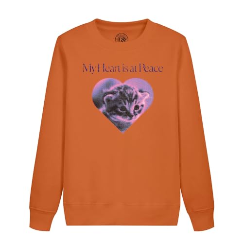 Sweat enfant coeur chaton collage cadeau idéal pour anniversaire et fêtes