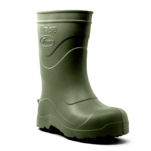 Bota Galocha Eva Verde Militar Ultraleve Para Frio Chuva