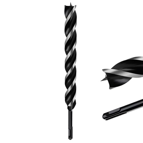 MOXPIFY Foret hélicoïdal extra long 25 mm x 300 mm SDS Plus, SDS Plus Forets hélicoïdaux pour le travail du bois
