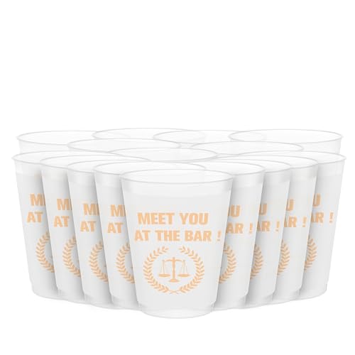 Meet You At The Bar Cups, Law School Graduation Decorations 2025, Law School Grad Cups, Class of 2025, Lawyer Graduation Party Decorations 2025 (16 Count, 16 Oz.) BZ
