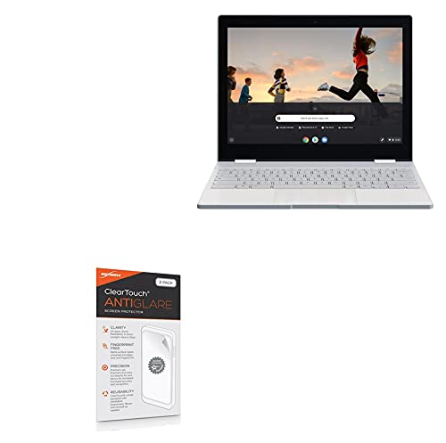 BoxWave Screen Protector Compatible with Google Pixelbook - ClearTouch Anti-Glare (2-Pack), Anti-Fingerprint Matte Film Skin for Google Pixelbook