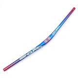 Manubrio MTB ： manubrio per mountain bike Manubrio riser extra lungo da 740 mm, diametro morsetto 31,8 mm, aumento 15 mm, diametro estremità barra 22,2 mm.