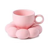 RETAILMAFIA Cloud Cup Saucer Set | Sunflower | Bubble | Ceramic Coffee Mug for Office, Home, Kitchen Dining Coffee, Tea, (200 ML)