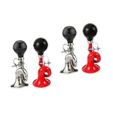 Klaxon pour vélo - largement utilisé pour les vélos standard, les vtt, les vélos de route, les vélos pliants, etc., vous n'avez besoin que d'un tournevis pour installer ou retirer facilement le klaxon de votre guidon, klaxon de vélo unique