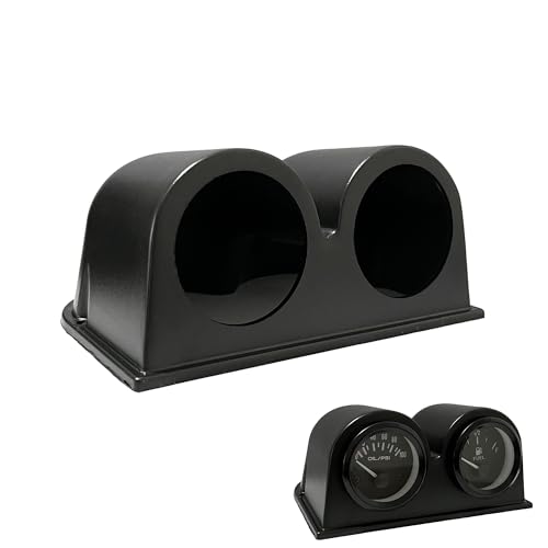 SREUOIL Black 52mm Double Hole Dash Gauge Pod Holder