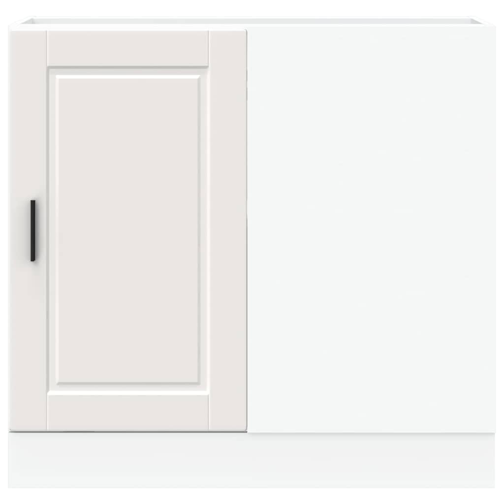 Myheimly Küchenschrank Holzwerkstoff,hoher Küchenschrank, Schrank,Küchenzeile,Schrank Küche,Einbauküche Küchenunterschrank Porto Weiß Holzwerkstoff