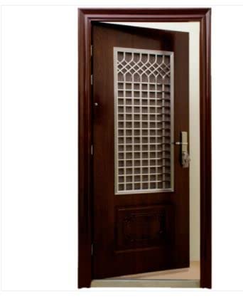 Wooden Finish Mild Steel Single Door