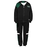 Sportlich Anzug ohne Futter ist perfekt für Jungen zur Outdoor Aktivität: Laufen, Badminton, Tennis, Fußball, Basketball, Volleyball, Radsport usw; Und Perfekt für den täglichen Gebrauch, Casual, Outwear, Streetwear, Schule, Party, Geburtstag usw. Geeignet für Übergangszeit( Frühling/ Herbst), kälter Sommerabend und Winter. Schlichtes Design, klassik und zeitlos, komfortabel und stilvoll