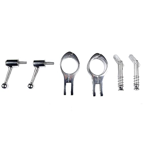 Image of MIZUGIWA Bimini Top Hinge Rail Mount Cam Clamp Quick Stainless Steel Pair 1 inch