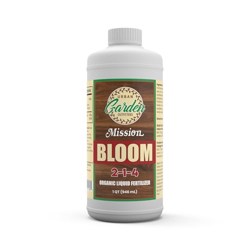 Fertilizante líquido orgánico Mission Fertilizer Bloom 2-1-4, 1 quart miniatura 1