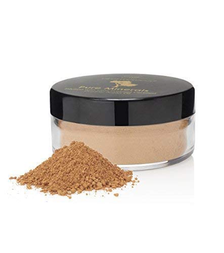 Silk Oil of Morocco Loose Powder Foundation - Argan Infused Mineral Foundation / Mineral Makeup / Mineral Powder / Powder Foundation, Talc Free, Bismuth Oxychloride Free, Paraben Free and Synthetic Fragrance Free - Can be used as Mineral Concealer, Loose Setting Powder, Best Foundation for Sensitive Skin and Foundation for Acne and Foundation for Rosacea with Argan Oil for Skin (3g, Tan)