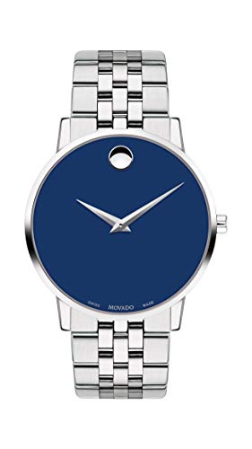 Image of Movado Museum Classic Analog Blue Dial Men's Watch-607212