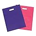 100 12x15 Glossy Pink and Purple Plastic Merchandise Bags w/Handles
