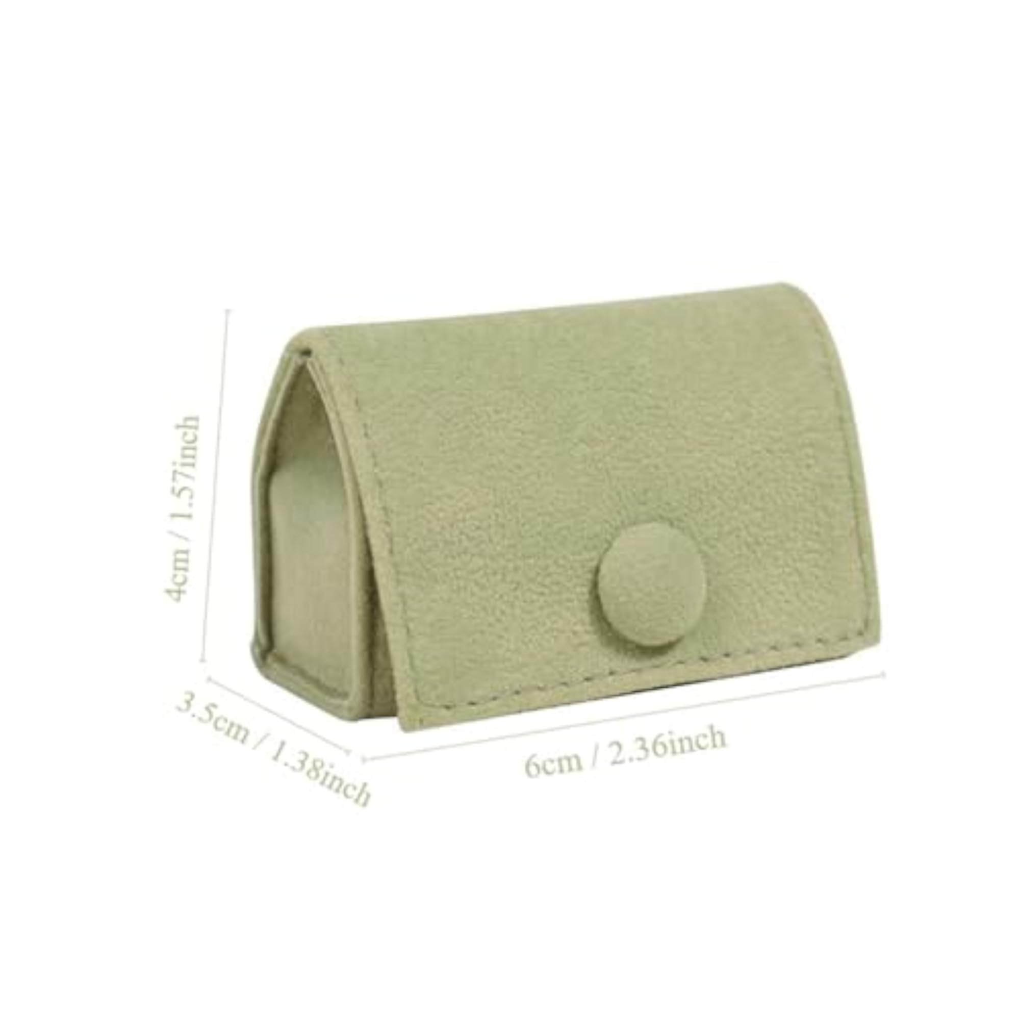 Portable Velvet Ring Holder Box for Travel