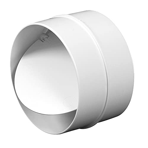 150mm No Retorno Tubo Conexión PVC Blanco Redondo Reja