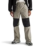 The North Face Men's Antora Rain Pant, M Regular, Clay Grey/TNF Black