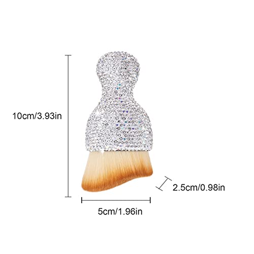 Jdefeg Car Protective Film Clear Interior Bling Flashing Auto Interior Dust Brush With Rhinestone Diamond Soft Bristles Car Cleaning Brushes Duster For Air Vents Leather And Computer Car Clean Brush #TOP3
