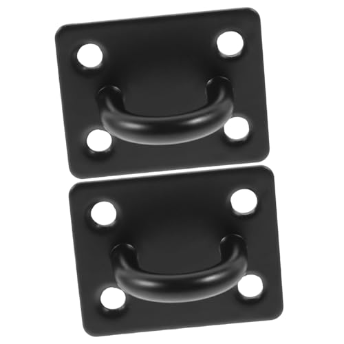 FRCOLOR 2個 ステンレス製型パッドアイプレート フック 耐荷重中型 便利な吊り下げ具 天井 ガレージ 屋根梁対応