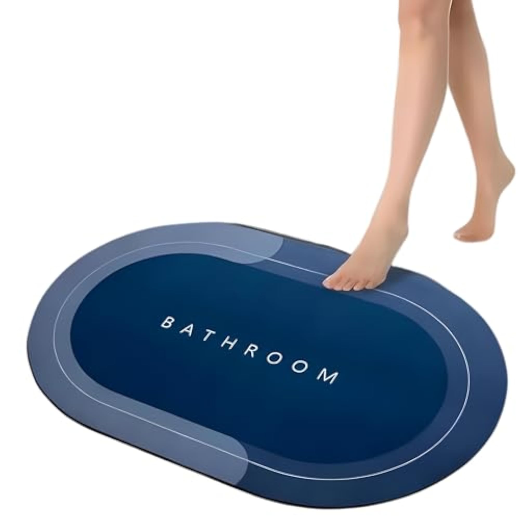 Quick Dry Soft Water Absorbing Bathroom Mat, Anti Slip