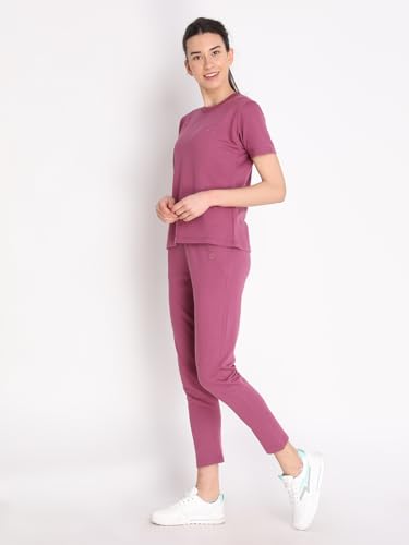 Image of CHKOKKO Casual Co ord Set for Women Stylish Summer Wear Cord Half Sleeves Round Neck Track Suit Coords Travelling Outfit Western Ladies Co ords Onion 5XL