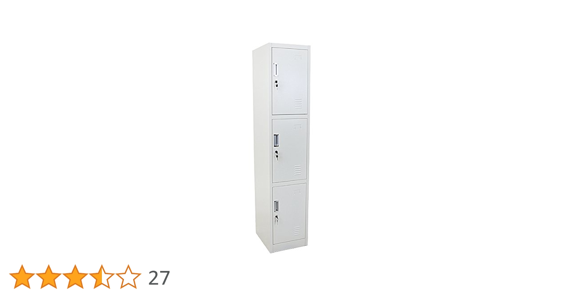 Amazon.co.jp: ロッカー 3人用 鍵付き 1列3段 スチールロッカー