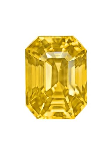 Saphir jaune de 8,23 carats 9,25 Ratti certifié Ceylan Pukhraj naturel non chauffé