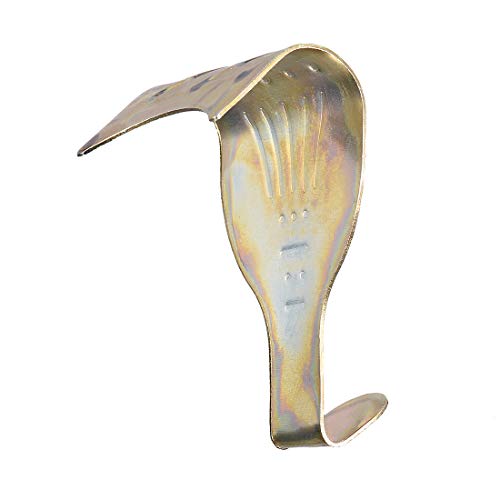 Image of uxcell Solid Picture Hooks Hangers Rail Hanging Hook Color Zinc-Plated 52mmx34mm Bronze 10pcs
