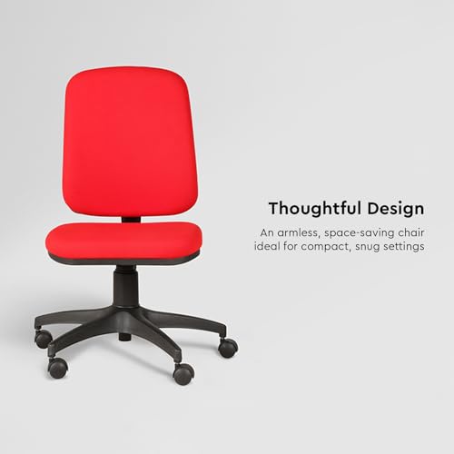 Image of Interio by Godrej Learn Fabric Study Chair Suitable for Work from Home- Milan Red