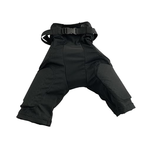 Colaxi Ice Hockey Anti Fall Pants Roller Skating Anti Fall Pants Practical with Protective Pouch Comfortable Lightweight Breathable, M Teen Black