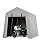 GarveeLife 7 x 10 ft Carport Storage Shed, Portable Garage with Roll-up Zipper Door, Heavy Duty Waterproof Tarp, Storage for Motorcycle, Bike, Firewood, Garden Tools