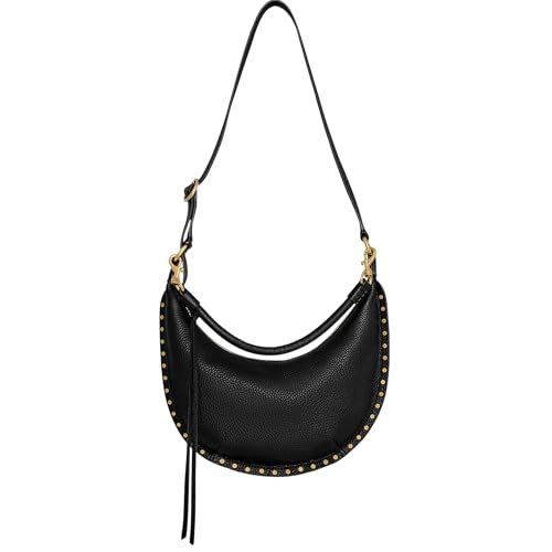 Image of Rebecca Minkoff Darren Crescent Crossbody Bag, Women's Leather Shoulder Handbag Purse