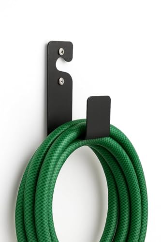 Image of NYALA 4 Pcs Heavy Duty MS Garden Hose Hanger, Hose Pipe Stand, Wall Mounting Hose Holder, Rust-Resistant Watering Pipe Stand, Hook for Backyard and Outdoor (4)