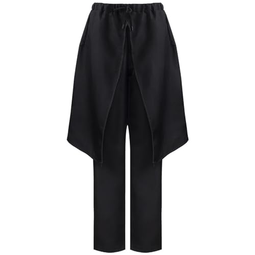 Pantalon médiéval homme à coupe irrégulière et style baggy gothique