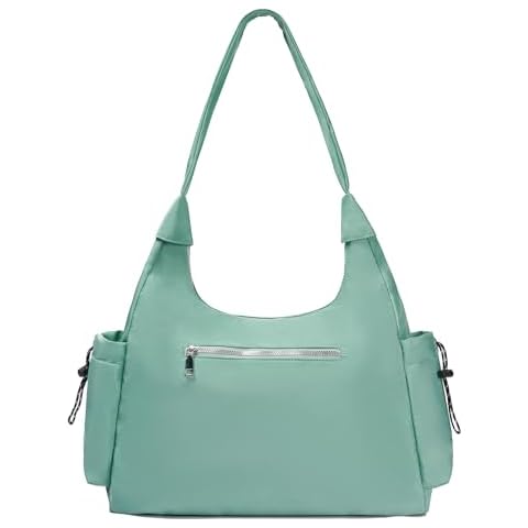 TOLOER Tote Bag for Women Hobo Bag Soft Shoulder Bag Handbags for Women with Zipper Tote Bag for Travel, Work, Beach, Gym, Shop Lake Blue Cover