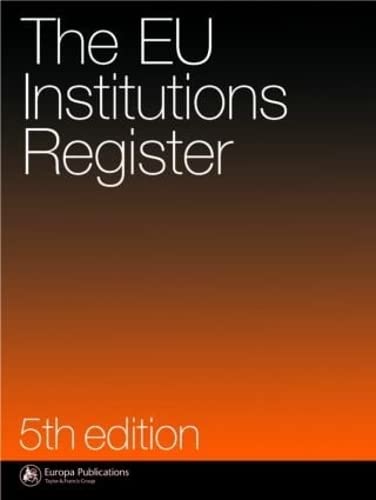 Preisvergleich Produktbild The Eu Institutions' Register (5th)