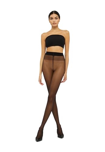 Wolford Satin Touch 20 Denier Tights For Women Soft Satin Feel Sheer Hosiery Extra-Wide Waistband Perfect for Any Occasion3