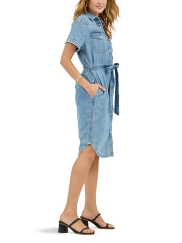 Lee Women's Legendary Short Sleeve Western Denim Dress2