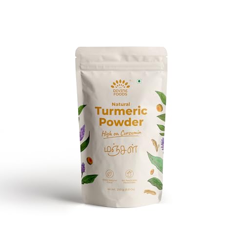 The Divine Foods Organic Turmeric Powder High Curcumin-250 Gm