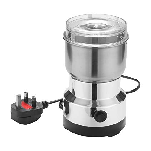Holdfiturn 150W Stainless Steel Electric Coffee Grinder - Overheat Protection Spice Grinder for Coffee Beans, Nuts, Spices, Seeds, and Grains