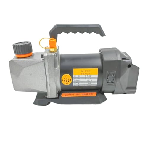 Bomba de vacío con batería de litio de 18 V, 5 Pa, 80 W, 2,5 CFM, entrada de aire de 1/4 pulgada, para refrigeración, aire acondicionado automotriz y doméstico miniatura 2