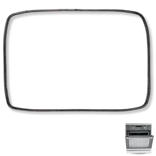 CHEFZOCO Joint de porte de four universel en caoutchouc - 430 mm de large x 320 mm de haut - Avec 4 crochets - Compatible avec Ariston, Bauknecht, Hotpoint,...
