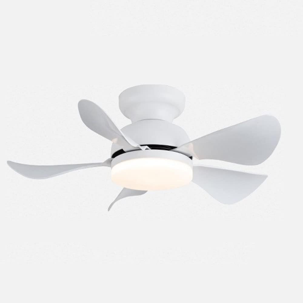 Nowoczesny wentylator sufitowy o zmiennej intensywności 81 cm (32 cale) z pilotem zdalnego sterowania, 6 prędkości, podtynkowa lampa sufitowa i 5 łopatek, idealny do sypialni i dekoracji