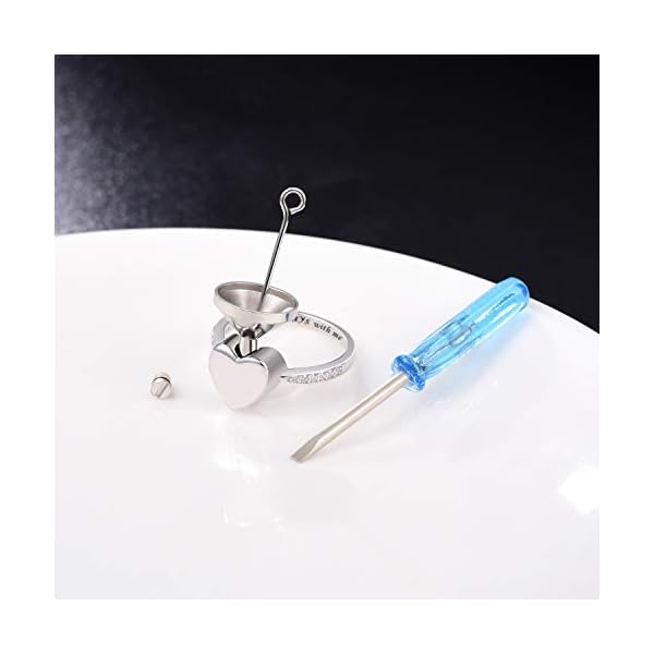 BEILIN Hold Loved Ones urn Ring 925 Sterling Silver Always with me Heart Cremation Urn Ring for Ashes for Women (6.5)