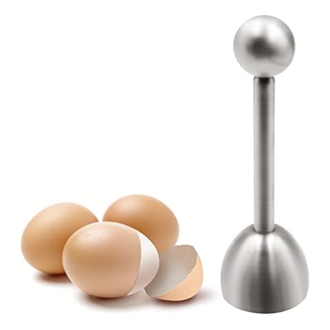 Egg Cutters, Stainless Steel Eggshell Cutter Kitchen Egg Opener Tool Egg Cracker Remover Egg Shell Separator Remover for Hard Soft Boiled Eggs Cover