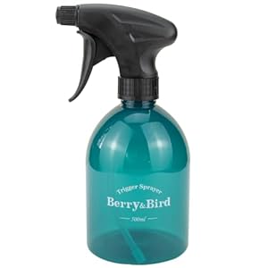 Berry&Bird Plant Plastic Spuitfles, Hervulbare Lege Spuitbus Pot, Fijne Mist Watering Mister Trigger Reiniging Sproeier Container voor Outdoor Indoor Huis Tuin Bonsai Haar 16,6 oz/500 ml